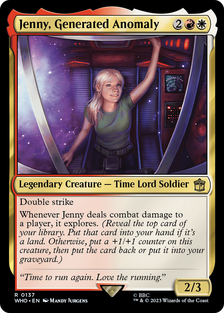 Jenny, Generated Anomaly (WHO-137) - Doctor Who