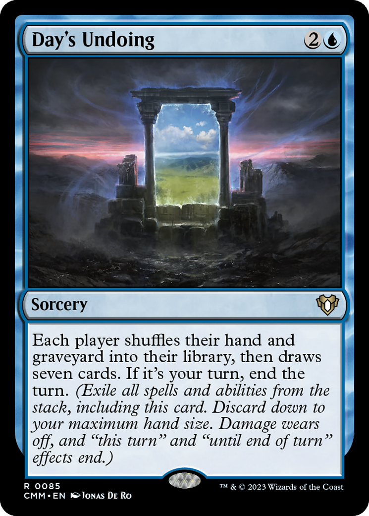 Day's Undoing [Commander Masters]