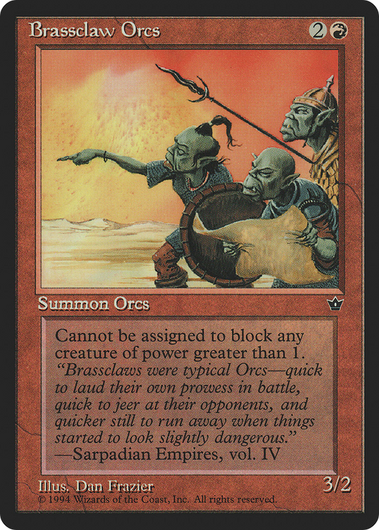 Brassclaw Orcs (Dan Frazier) [Fallen Empires]