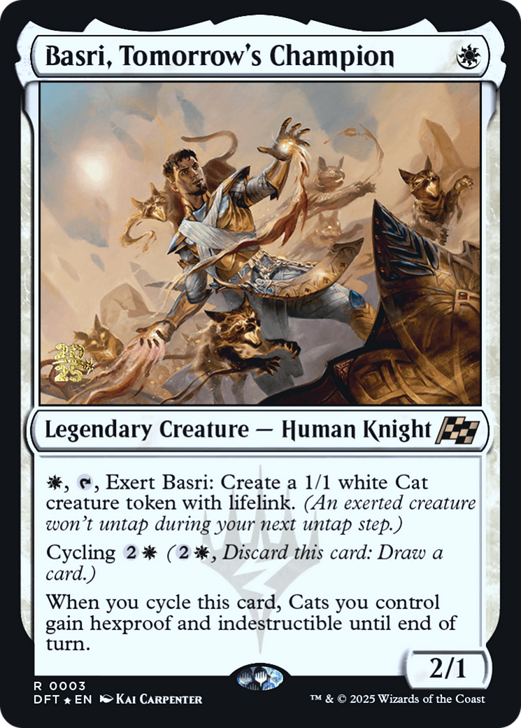 Basri, Tomorrow's Champion [Aetherdrift Prerelease Promos]
