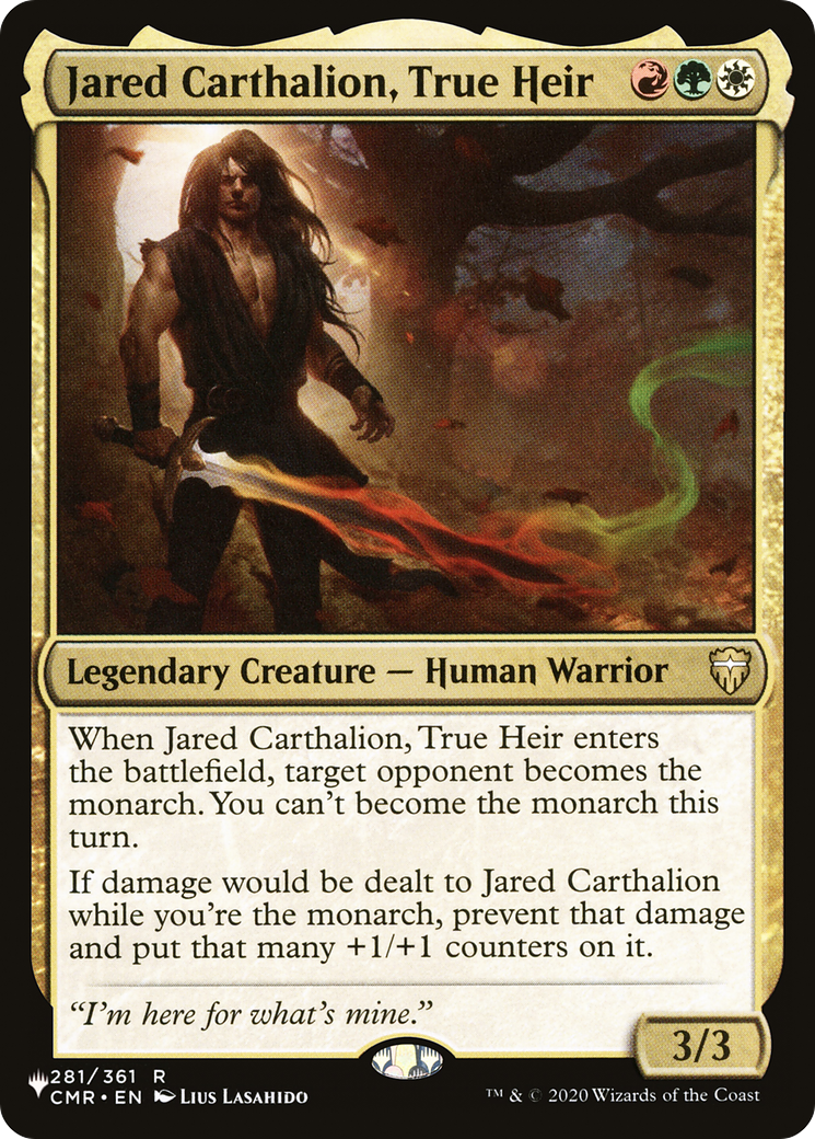 Jared Carthalion, True Heir (LIST-CMR-281) - The List