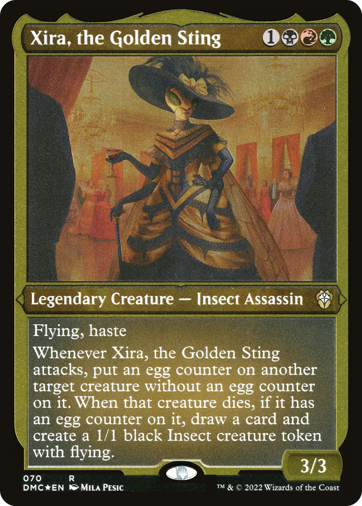 Xira, the Golden Sting (Foil Etched) [Dominaria United Commander]
