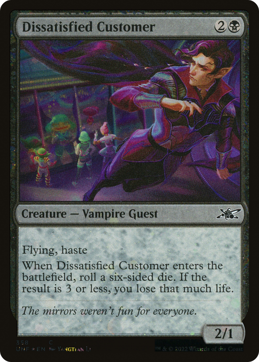 Dissatisfied Customer (Galaxy Foil) (UNF-358) - Unfinity Foil