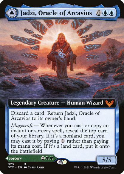 Jadzi, Oracle of Arcavios // Journey to the Oracle (Extended Art) [Strixhaven: School of Mages]