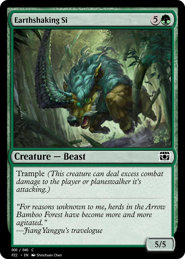 Earthshaking Si (PZ2-70853) - Treasure Chest Foil