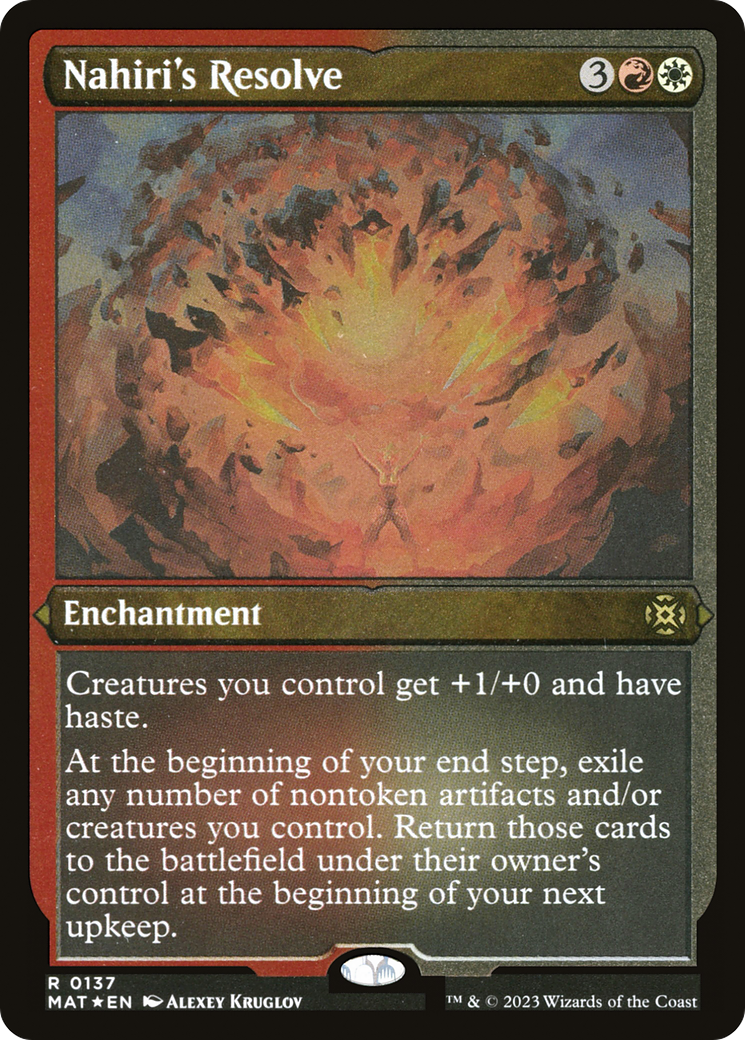 Nahiri's Resolve (Foil Etched) [March of the Machine: The Aftermath]
