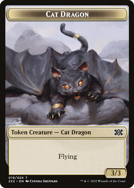 Cat Dragon (T2X2-019) - Double Masters 2022 Tokens Foil