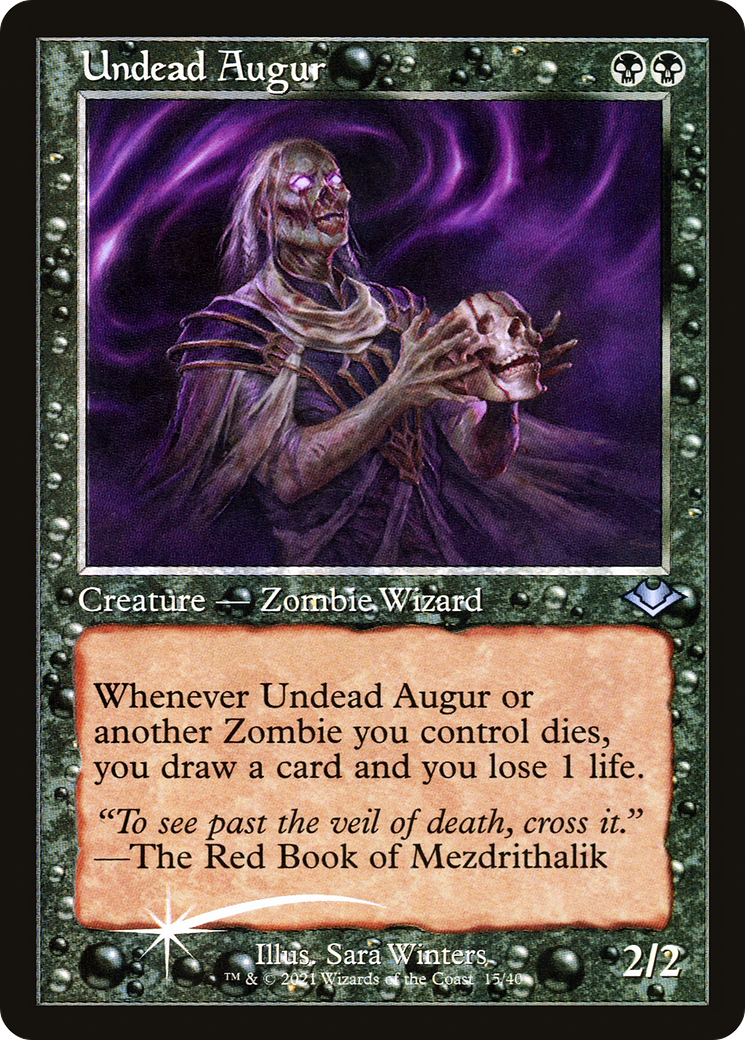 Undead Augur (MH1-015) - Modern Horizons 1 Timeshifts Etched Foil