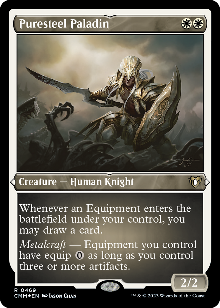 Puresteel Paladin (Foil Etched) [Commander Masters]