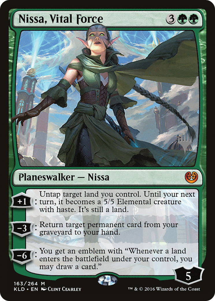 Nissa, Vital Force (PPZNR-163) - Kaladesh Promos Foil