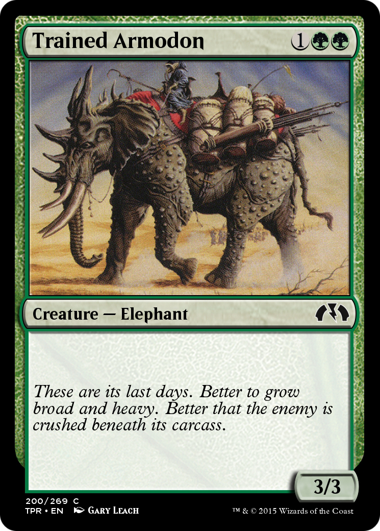 Trained Armodon (TPR-200) - Tempest Remastered Foil