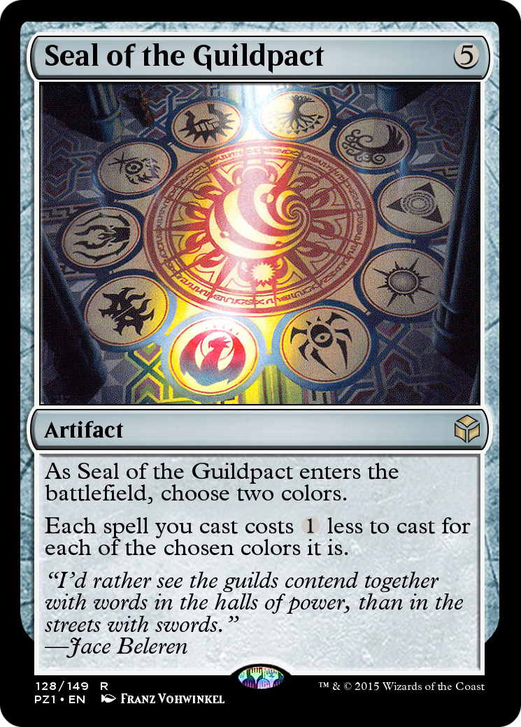 Seal of the Guildpact (PZ1-128) - Legendary Cube Prize Pack Foil
