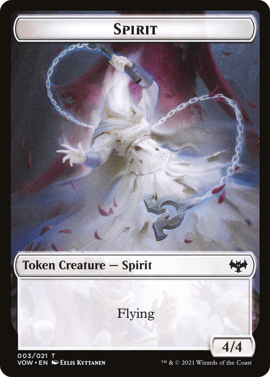 Spirit (TVOW-003) - Innistrad: Crimson Vow Tokens Foil