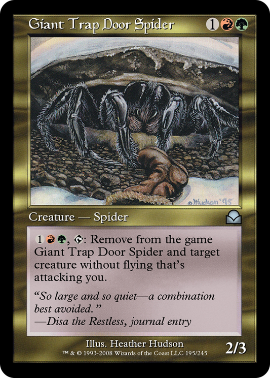Giant Trap Door Spider (ME2-195) - Masters Edition II