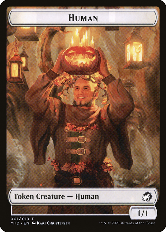 Human (TMID-001) - Innistrad: Midnight Hunt Tokens
