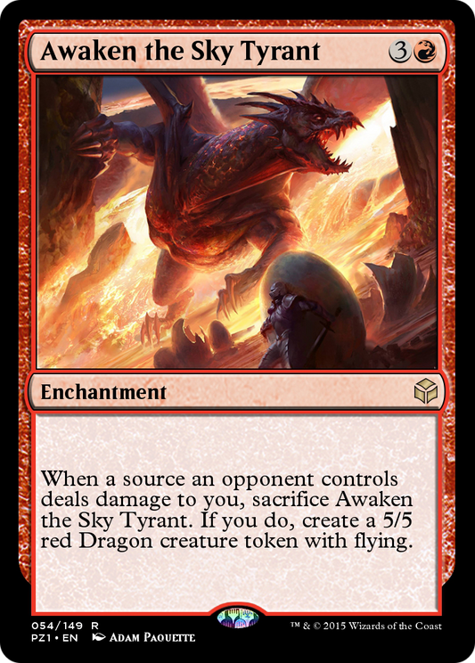 Awaken the Sky Tyrant (PZ1-054) - Legendary Cube Prize Pack Foil