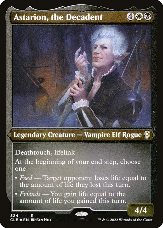 Astarion, the Decadent (Foil Etched) [Commander Legends: Battle for Baldur's Gate]