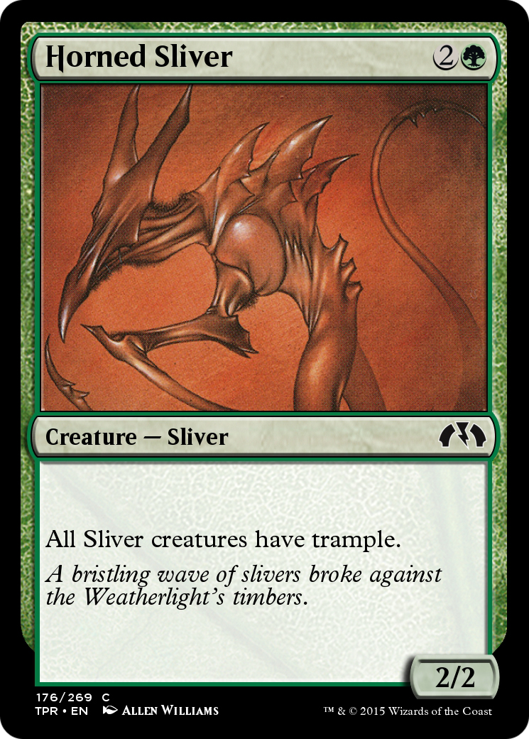 Horned Sliver (TPR-176) - Tempest Remastered Foil