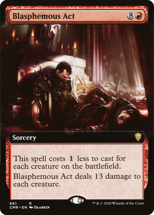 Blasphemous Act (Extended Art) [Commander Legends]