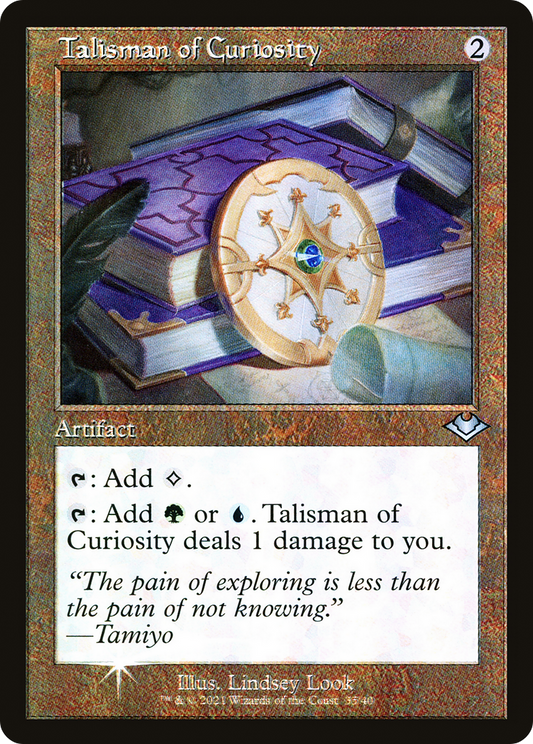 Talisman of Curiosity (MH1-035) - Modern Horizons 1 Timeshifts Etched Foil