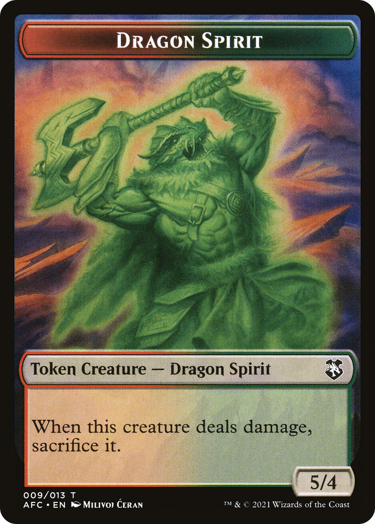 Dragon Spirit (TAFC-009) - Forgotten Realms Commander Tokens