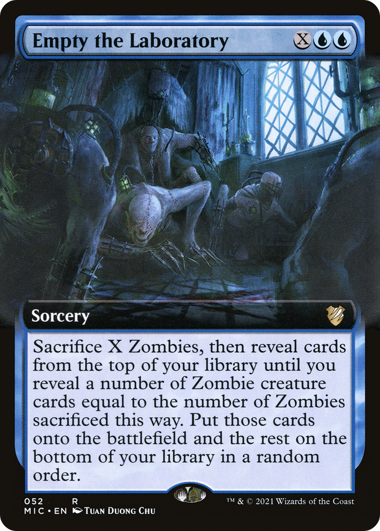 Empty the Laboratory (Extended Art) [Innistrad: Midnight Hunt Commander]