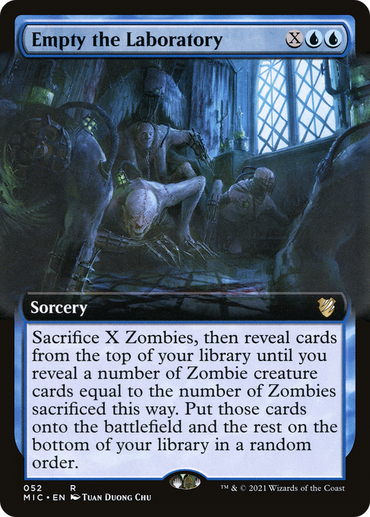 Empty the Laboratory (Extended Art) [Innistrad: Midnight Hunt Commander]