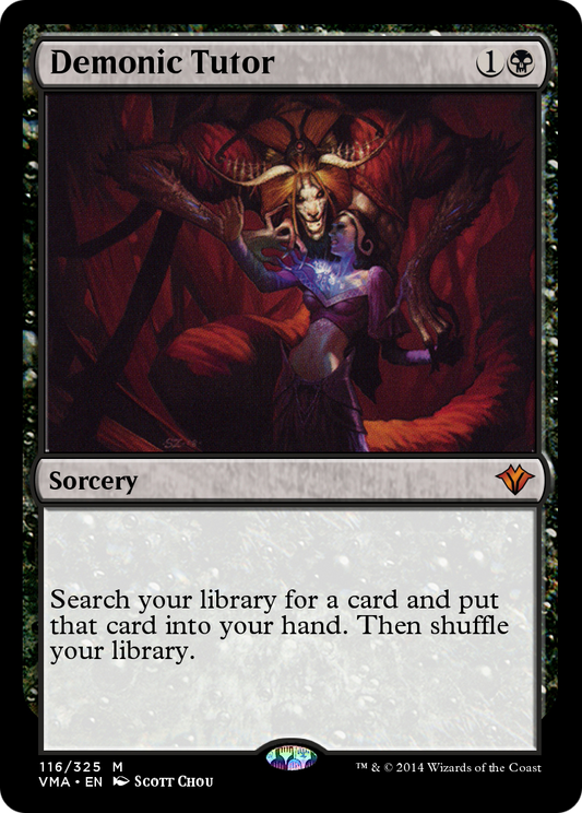 Demonic Tutor (VMA-116) - Vintage Masters Foil