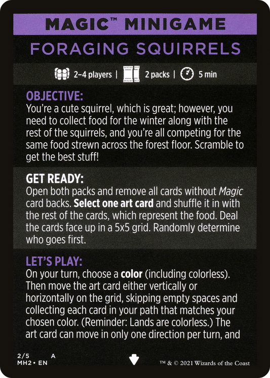 Foraging Squirrels // Foraging Squirrels (cont'd) (MMH2-002) - Modern Horizons 2 Minigames Foil