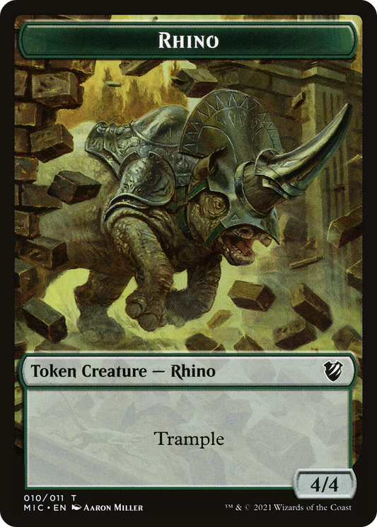 Rhino (TMIC-010) - Midnight Hunt Commander Tokens