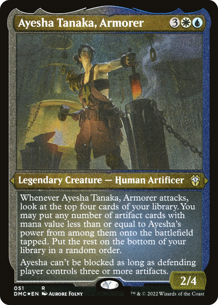 Ayesha Tanaka, Armorer (Foil Etched) [Dominaria United Commander]