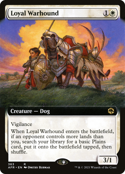 Loyal Warhound (Extended Art) [Dungeons & Dragons: Adventures in the Forgotten Realms]