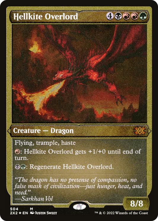 Hellkite Overlord (Foil Etched) [Double Masters 2022]