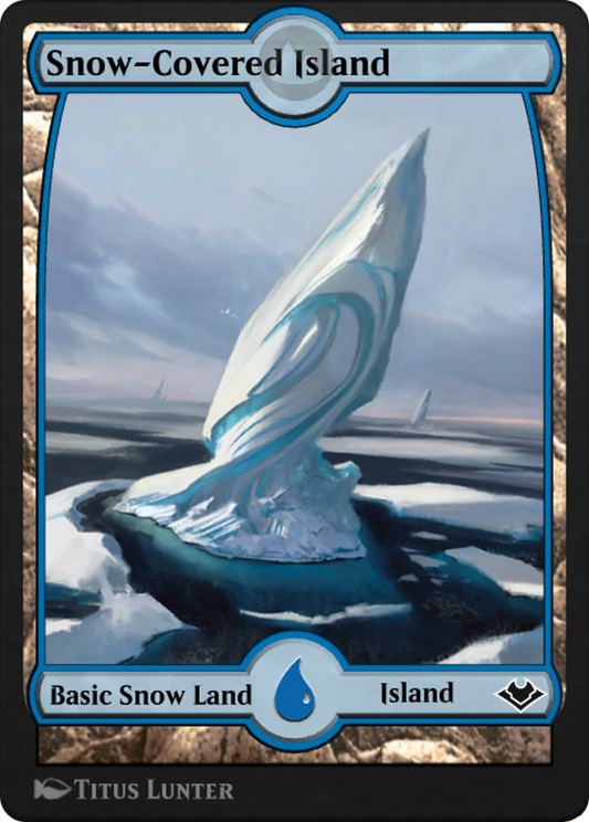 Snow-Covered Island (PANA-258) - MTG Arena Promos: (Full Art)