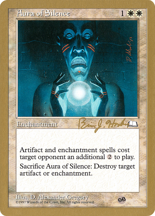 Aura of Silence (Brian Hacker) (SB) [World Championship Decks 1998]