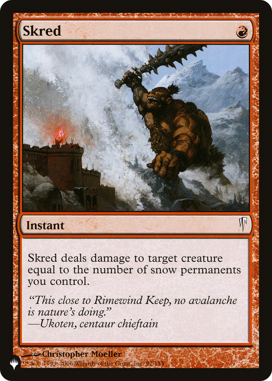Skred (LIST-97/155) - The List