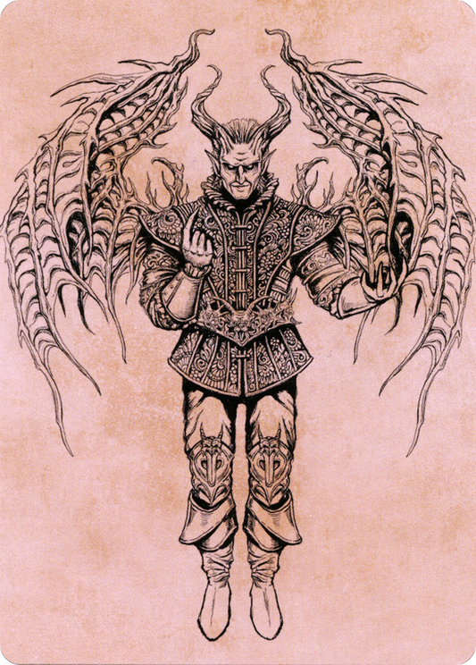 Raphael, Fiendish Savior // Raphael, Fiendish Savior (ACLB-075) - Battle for Baldur's Gate Art Series (Borderless) Foil