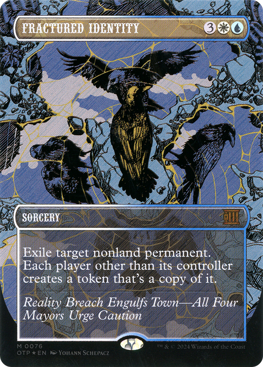 Fractured Identity (Textured Foil) [Outlaws of Thunder Junction: Breaking News]