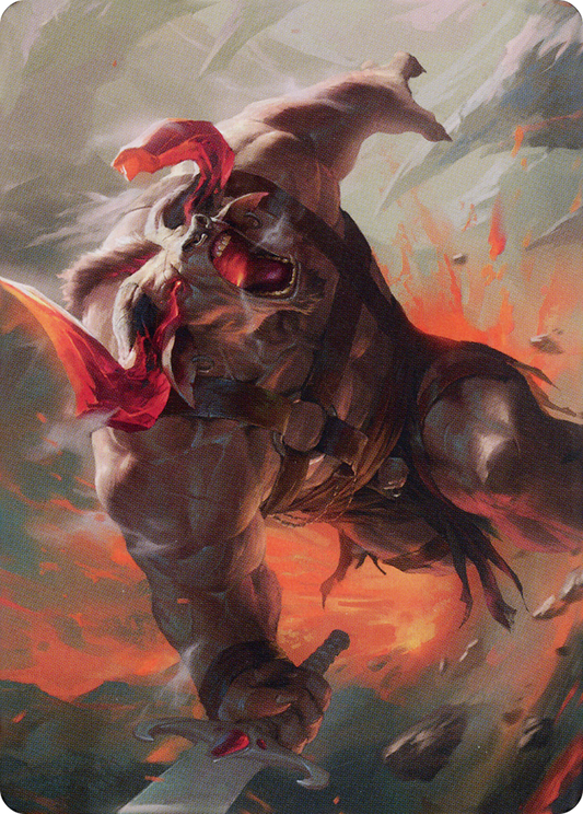 Furious Bellow // Furious Bellow (ADMU-031) - Dominaria United Art Series (Borderless) Foil