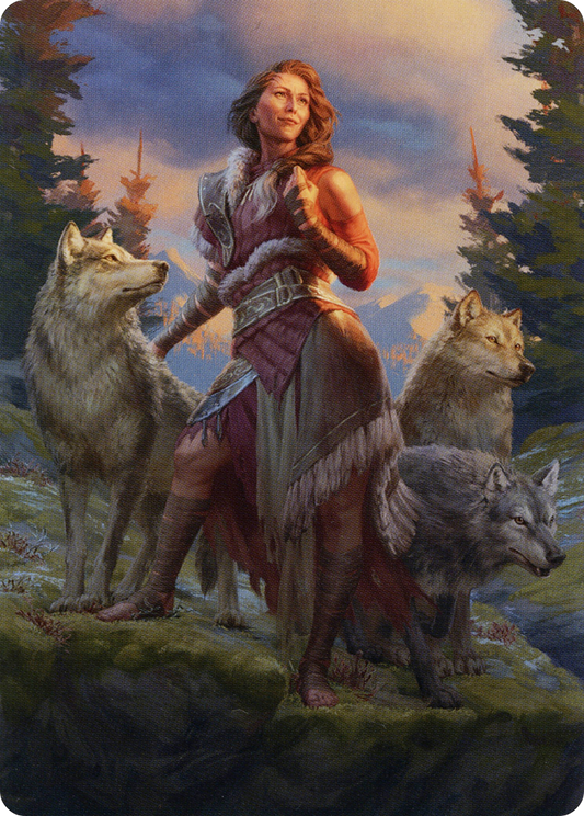 Arlinn, the Pack's Hope // Arlinn, the Pack's Hope (AMID-001) - Midnight Hunt Art Series (Borderless)