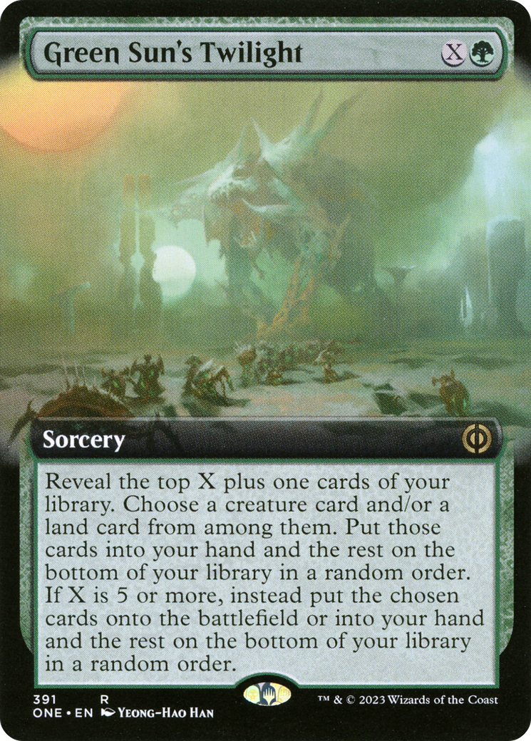 Green Sun's Twilight (Extended Art) [Phyrexia: All Will Be One]