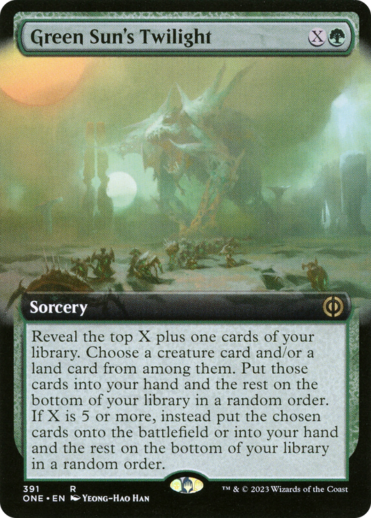 Green Sun's Twilight (Extended Art) [Phyrexia: All Will Be One]