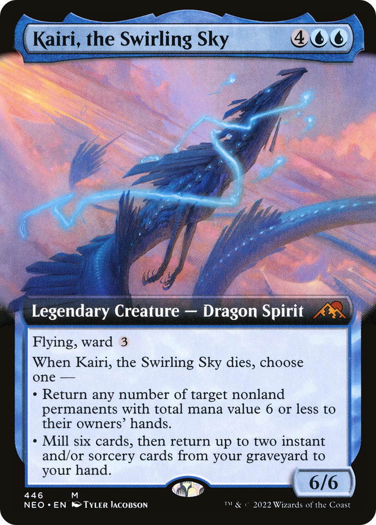 Kairi, the Swirling Sky (Extended Art) (NEO-446) - Kamigawa: Neon Dynasty: (Extended Art) Foil