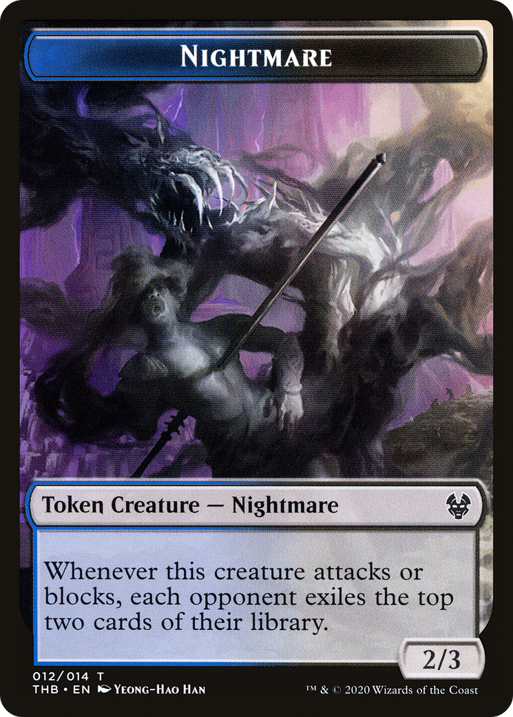 Nightmare (THB-012) - Theros Beyond Death Tokens Foil