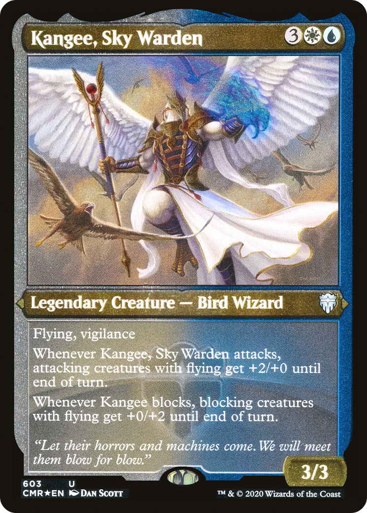 Kangee, Sky Warden (Etched) [Commander Legends]