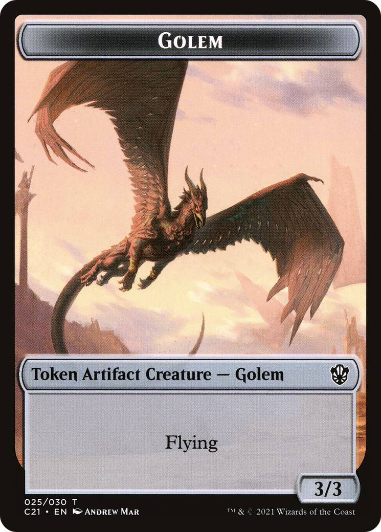 Golem (TC21-025) - Commander 2021 Tokens