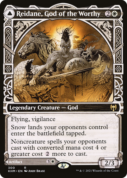 Reidane, God of the Worthy // Valkmira, Protector's Shield (Showcase) [Kaldheim]