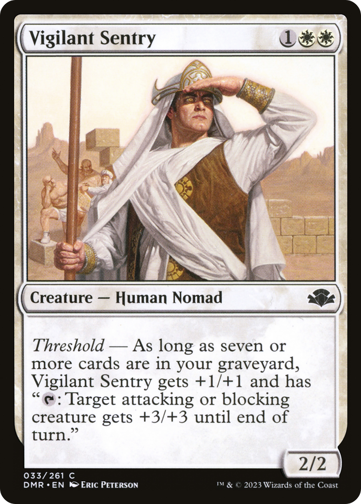 Vigilant Sentry (DMR-033) - Dominaria Remastered Foil