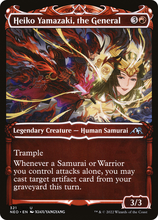 Heiko Yamazaki, the General (Showcase) (NEO-321) - Kamigawa: Neon Dynasty: (Showcase)