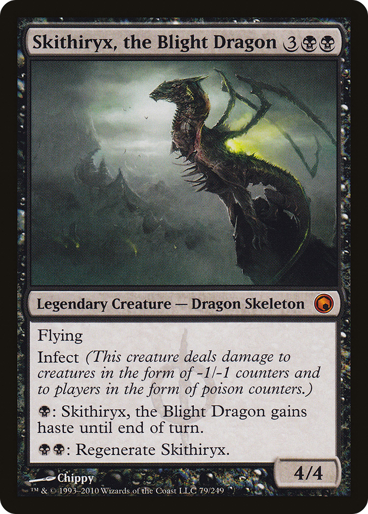 Skithiryx, the Blight Dragon (SOM-079) - Scars of Mirrodin Foil
